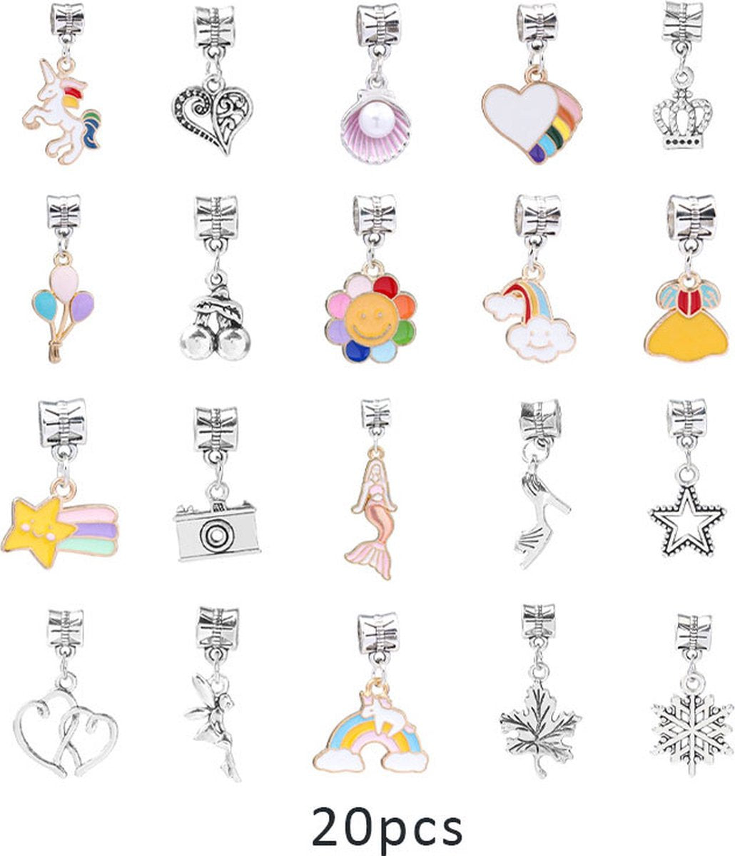 Girls Mermaid Bracelets DIY Set 68 Pieces
