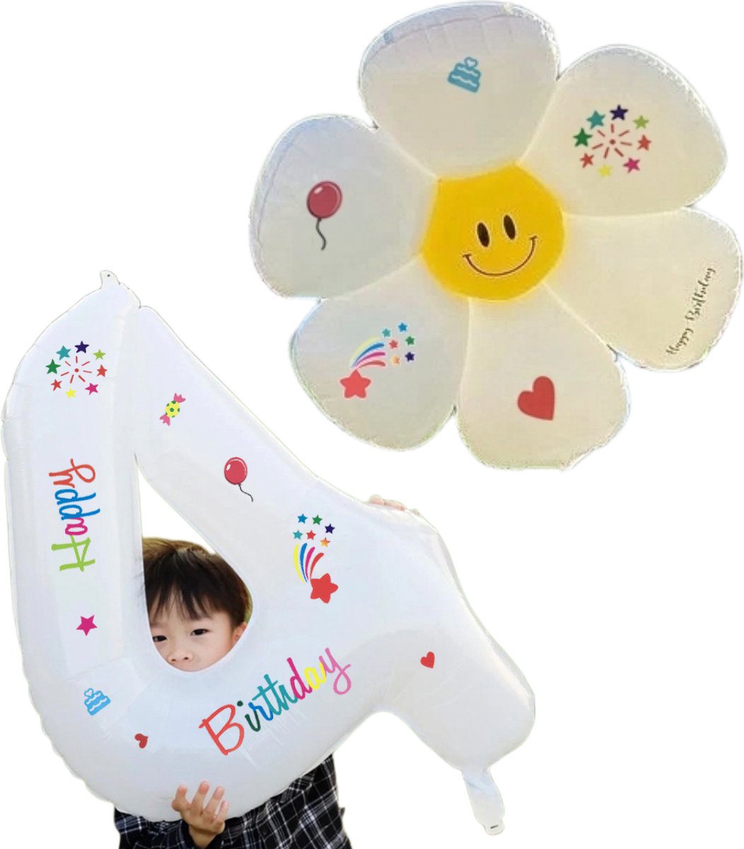 Happy Birthday Daisy Balloon Set