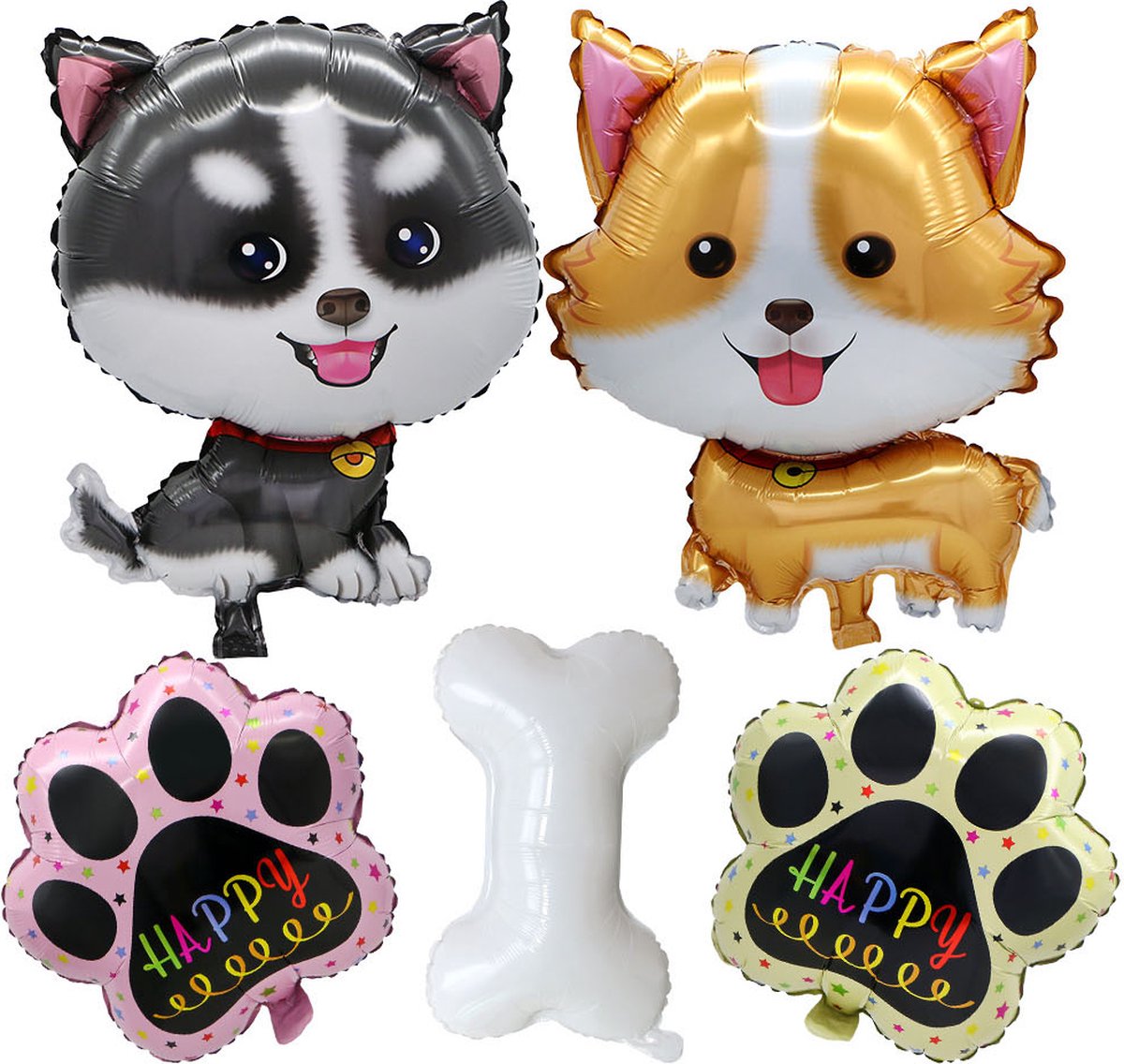 Puppy Theme Decoration Balloon Set Corgi/Husky