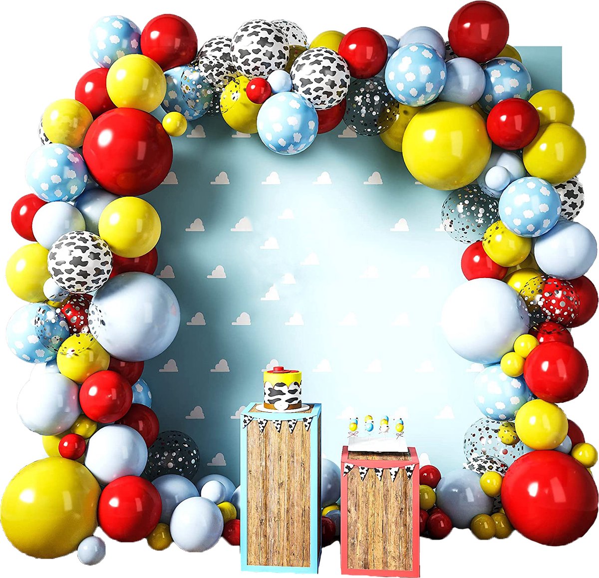 Boy Story Birthday Balloons Arch Set