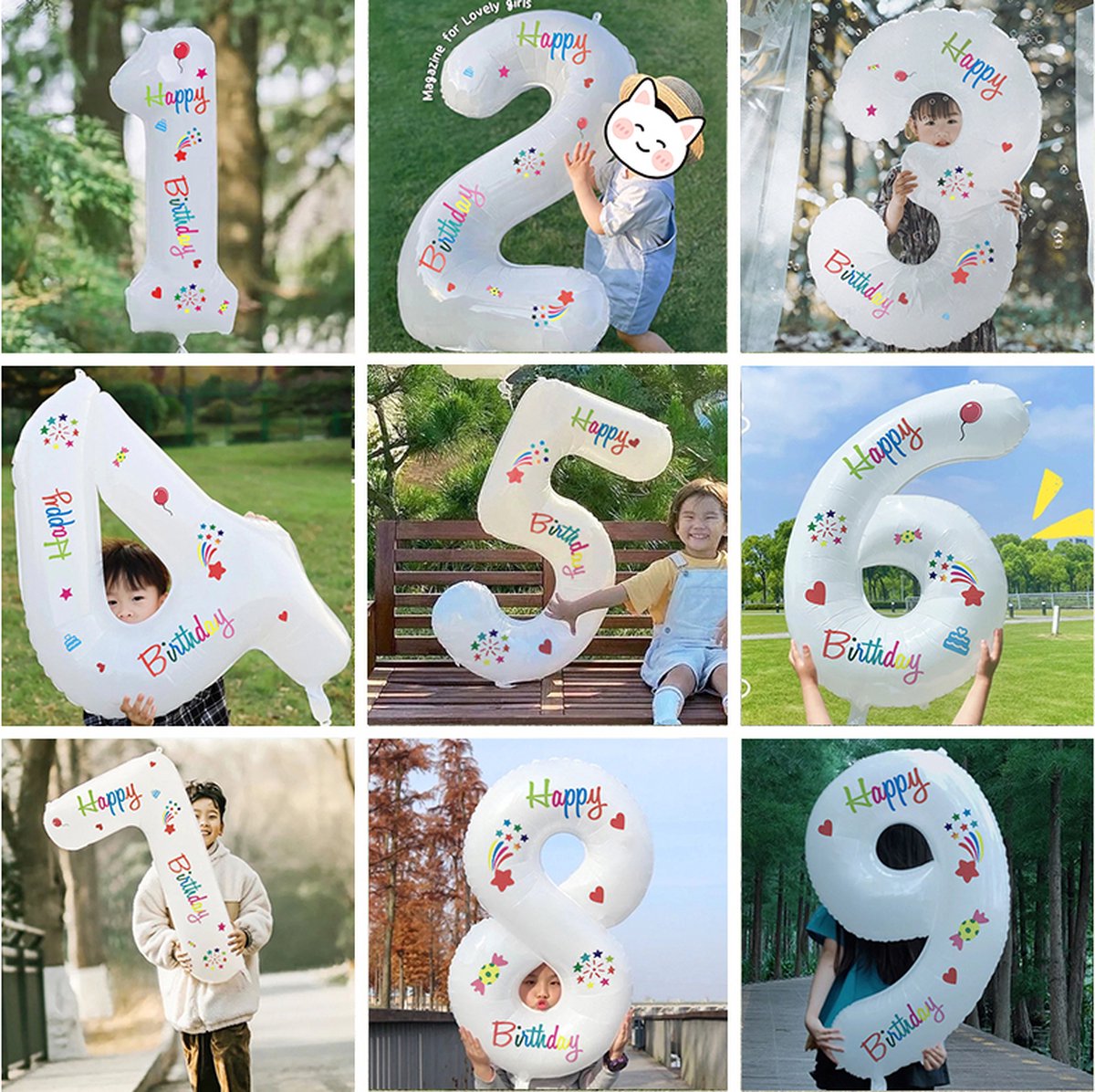 Happy Birthday Daisy Balloon Set
