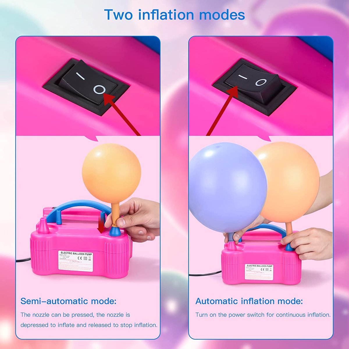 Electric Ballon Pump 600W