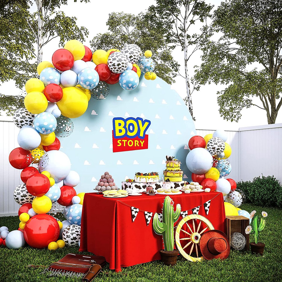 Boy Story Birthday Balloons Arch Set