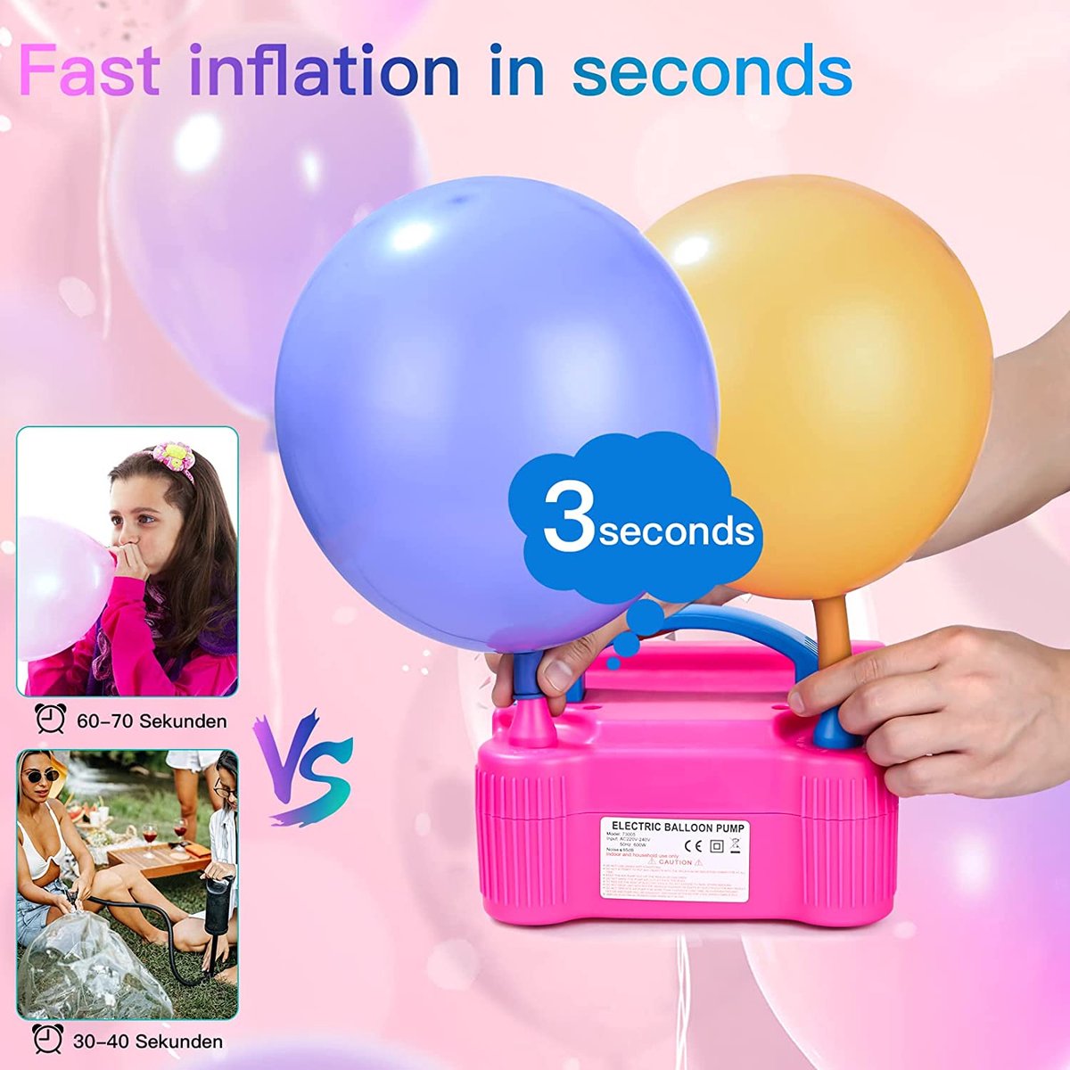 Electric Ballon Pump 600W