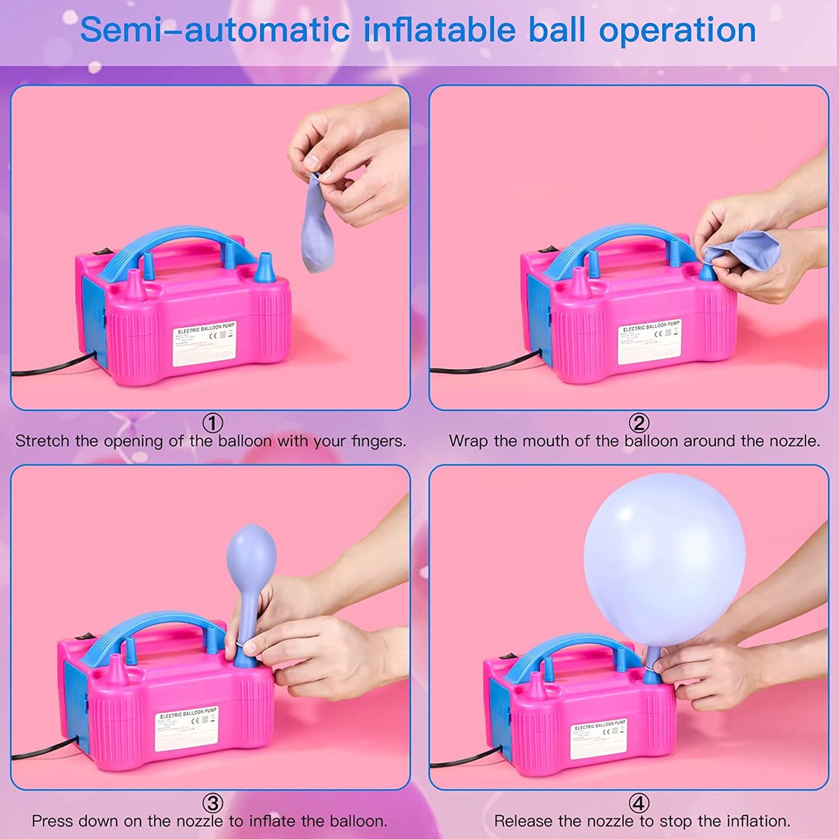 Electric Ballon Pump 600W
