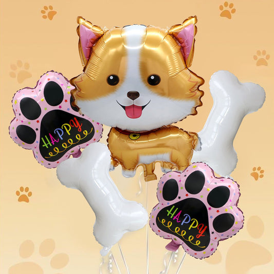 Puppy Theme Decoration Balloon Set Corgi/Husky