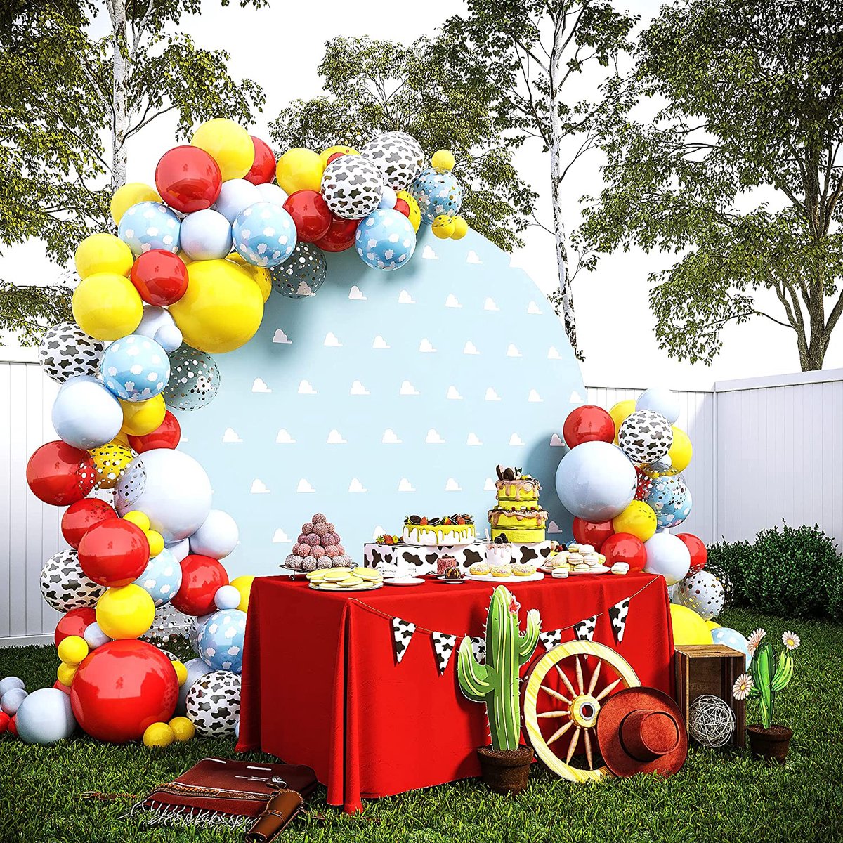 Boy Story Birthday Balloons Arch Set