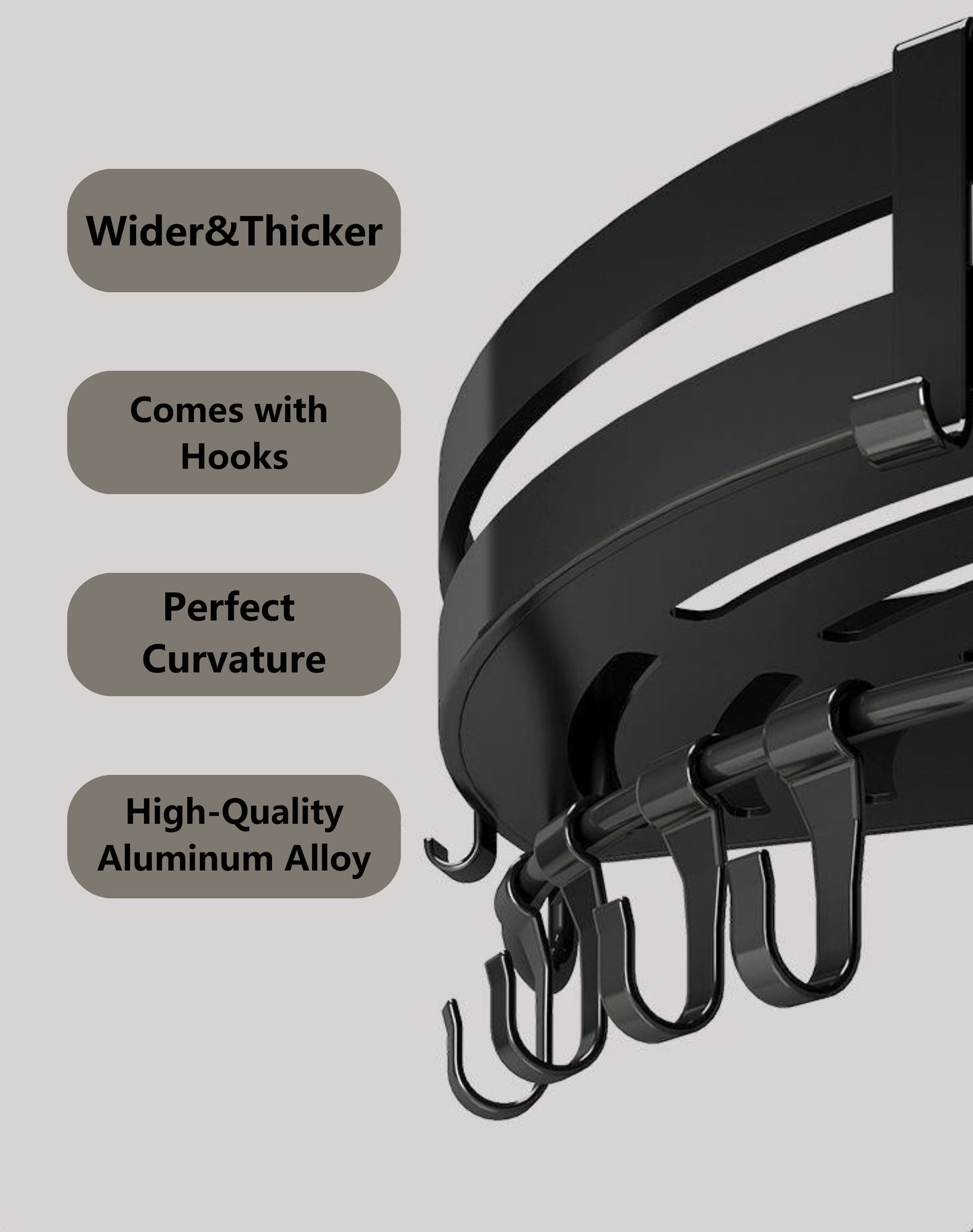 3-Pack Large Shower Rack