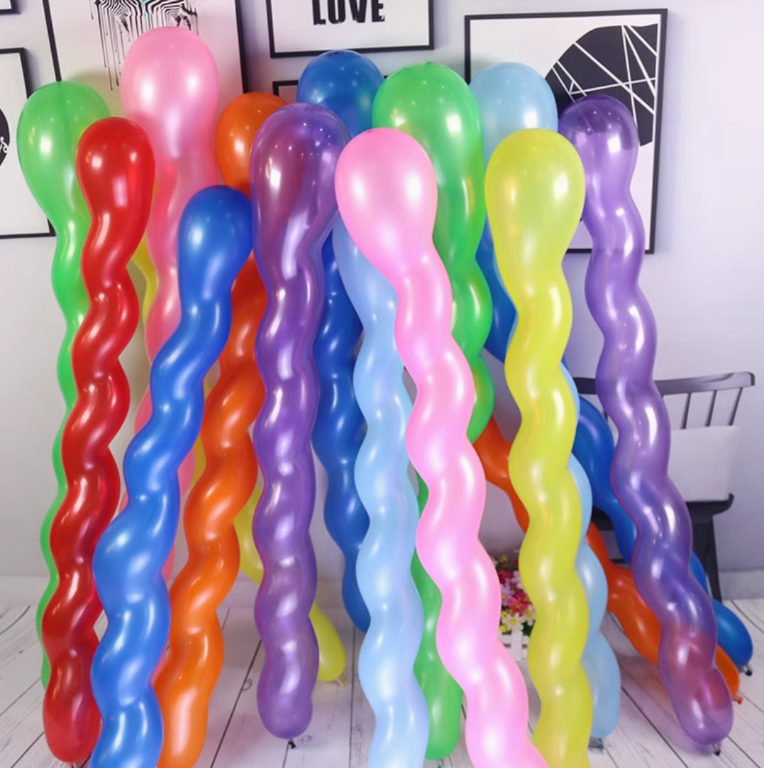 Latex Screw Balloon MOQ100pcs
