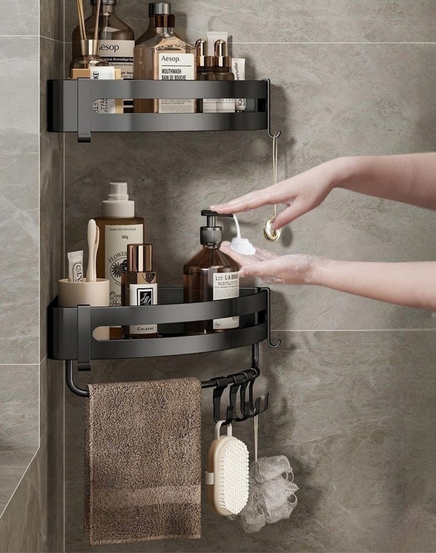 3-Pack Large Shower Rack