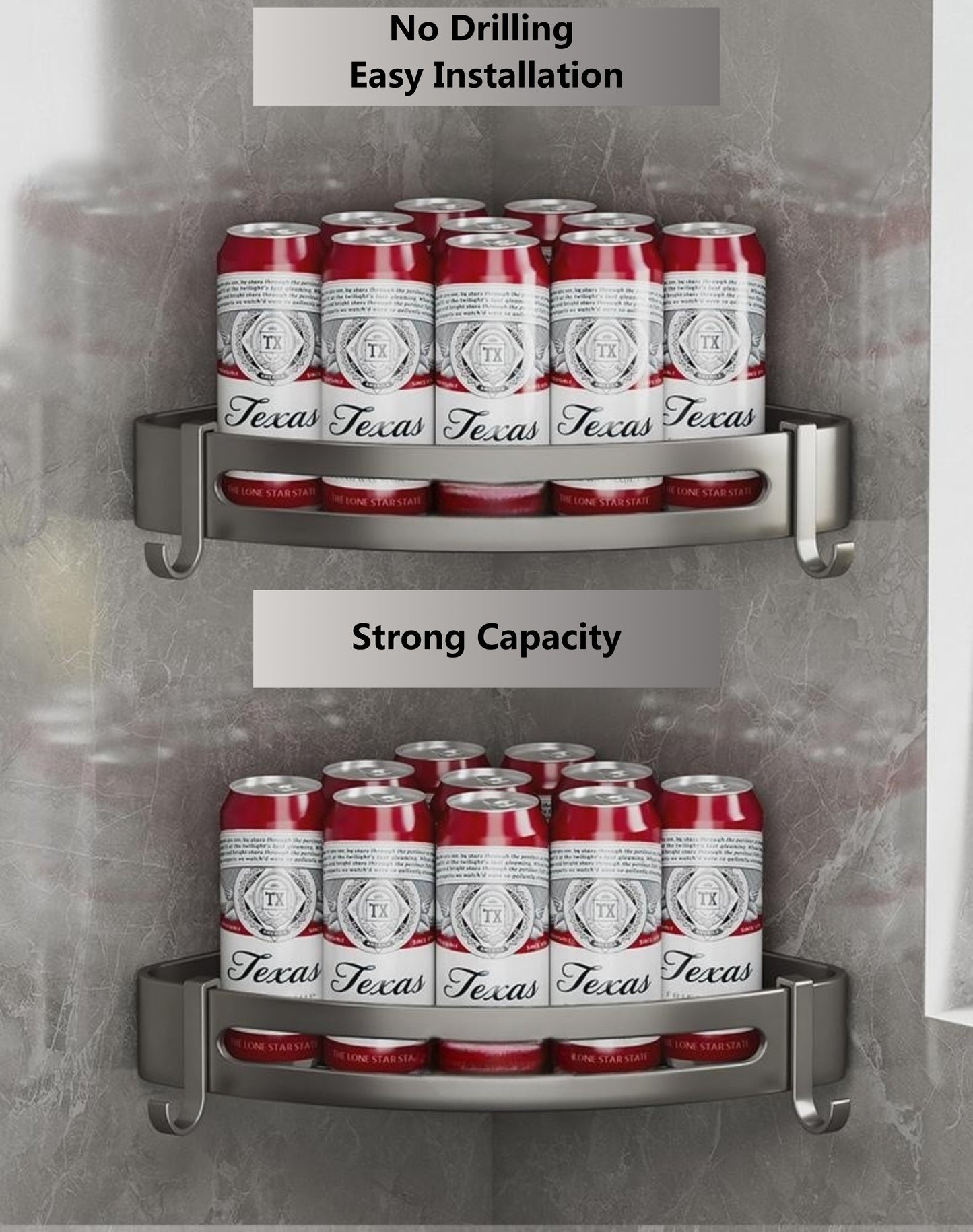 3-Pack Large Shower Rack