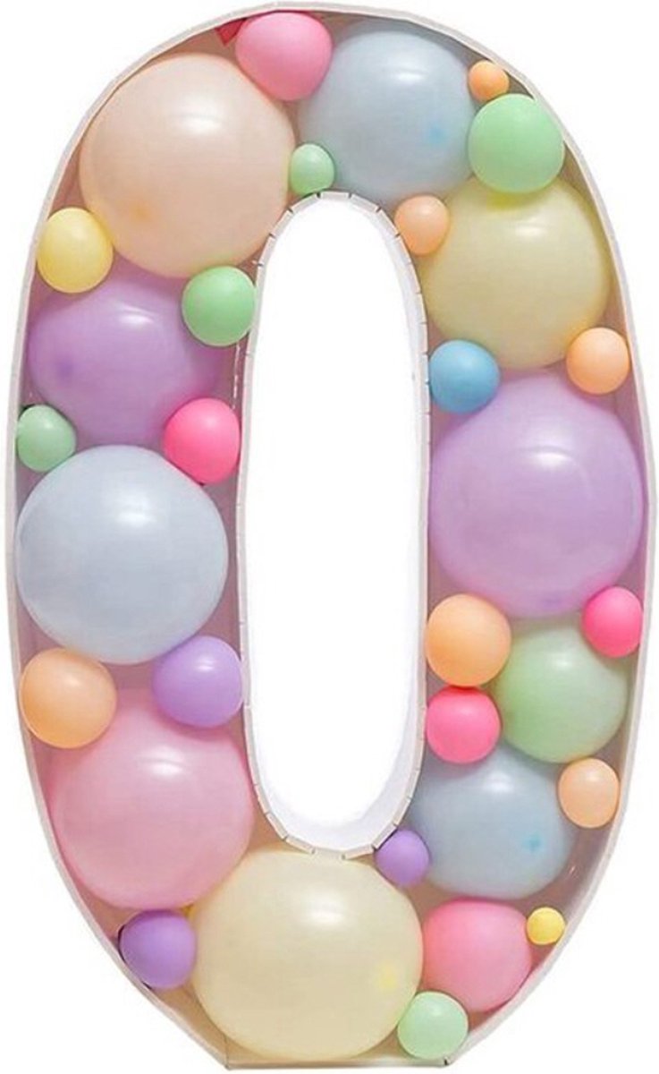 Mosaic Number Stand-up Balloon Set