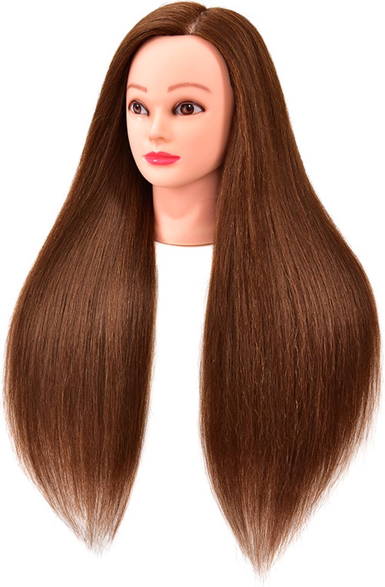 60% Real Hair Mannequin Training Head