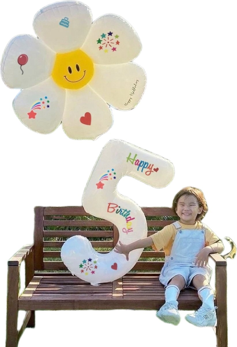Happy Birthday Daisy Balloon Set