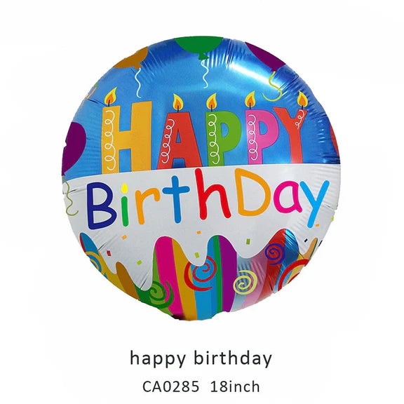 18inch Happy Birthday Balloon MOQ 50pcs Batch 5