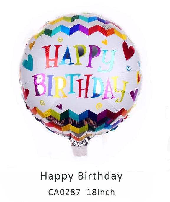 18inch Happy Birthday Balloon MOQ 50pcs Batch 5
