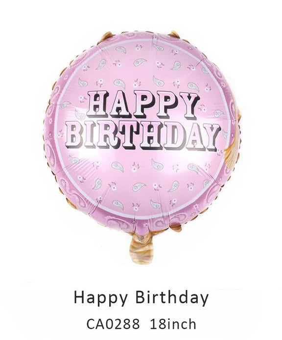 18inch Happy Birthday Balloon MOQ 50pcs Batch 5