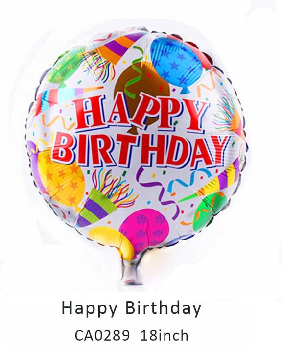 18inch Happy Birthday Balloon MOQ 50pcs Batch 5
