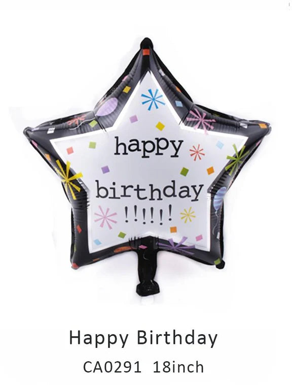 18inch Happy Birthday Balloon MOQ 50pcs Batch 6