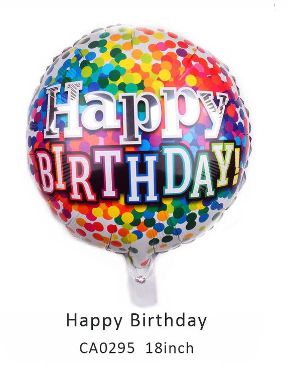 18inch Happy Birthday Balloon MOQ 50pcs Batch 5