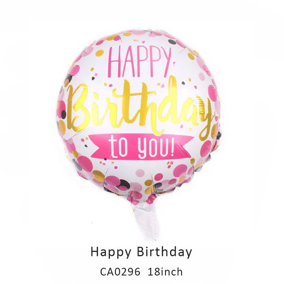 18inch Happy Birthday Balloon MOQ 50pcs Batch 5
