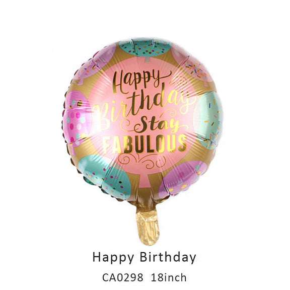 18inch Happy Birthday Balloon MOQ 50pcs Batch 5