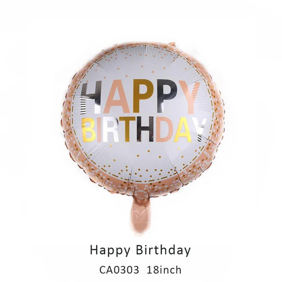 18inch Happy Birthday Balloon MOQ 50pcs Batch 5