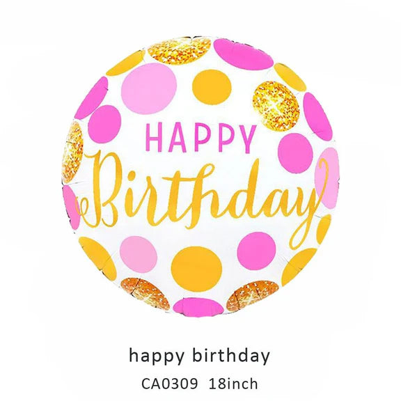 18inch Happy Birthday Balloon MOQ 50pcs Batch 4