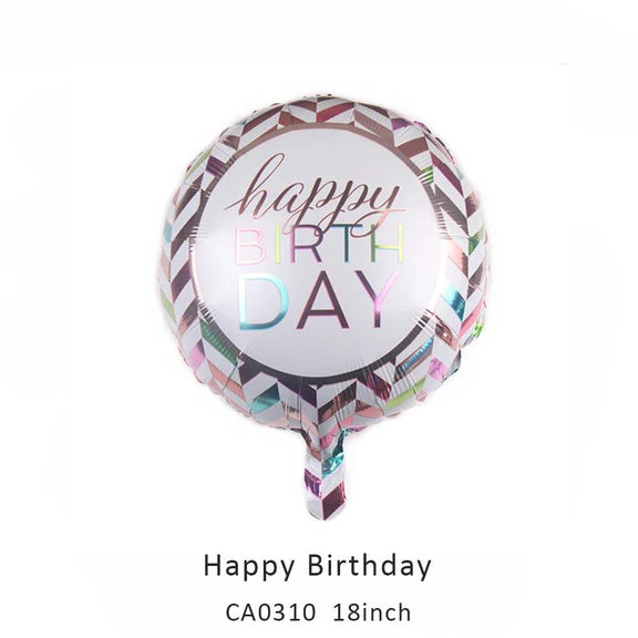 18inch Happy Birthday Balloon MOQ 50pcs Batch 4