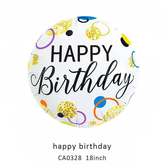 18inch Happy Birthday Balloon MOQ 50pcs Batch 4