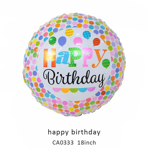 18inch Happy Birthday Balloon MOQ 50pcs Batch 3
