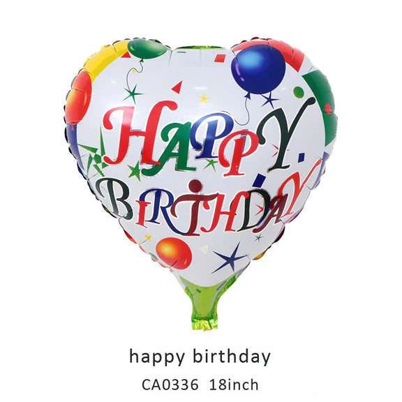 18inch Happy Birthday Balloon MOQ 50pcs Batch 6