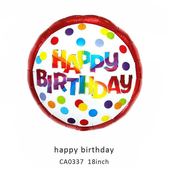 18inch Happy Birthday Balloon MOQ 50pcs Batch 3