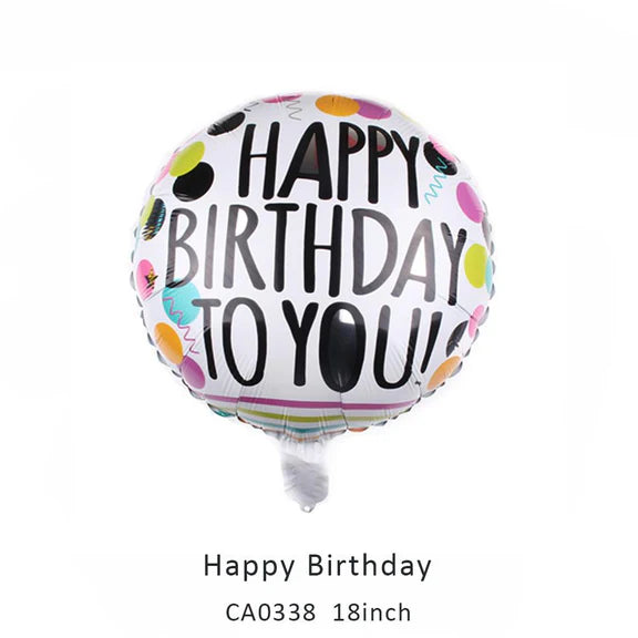 18inch Happy Birthday Balloon MOQ 50pcs Batch 3