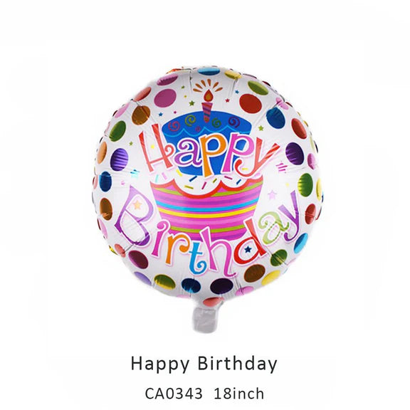 18inch Happy Birthday Balloon MOQ 50pcs Batch 3