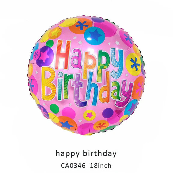 18inch Happy Birthday Balloon MOQ 50pcs Batch 3