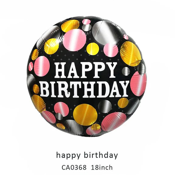 18inch Happy Birthday Balloon MOQ 50pcs Batch 2