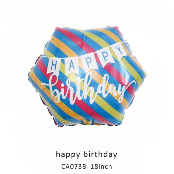 18inch Happy Birthday Balloon MOQ 50pcs Batch 6