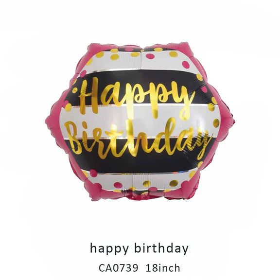 18inch Happy Birthday Balloon MOQ 50pcs Batch 6