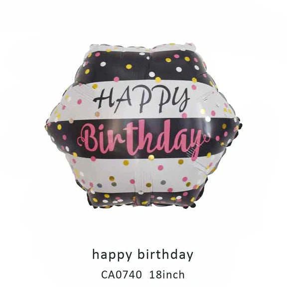 18inch Happy Birthday Balloon MOQ 50pcs Batch 6