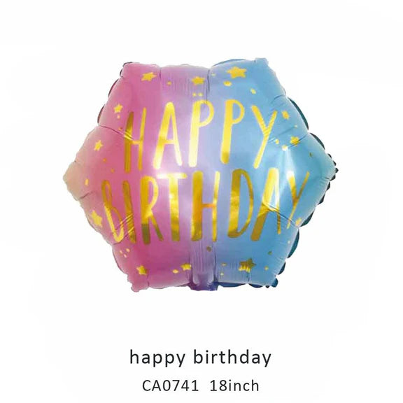 18inch Happy Birthday Balloon MOQ 50pcs Batch 6