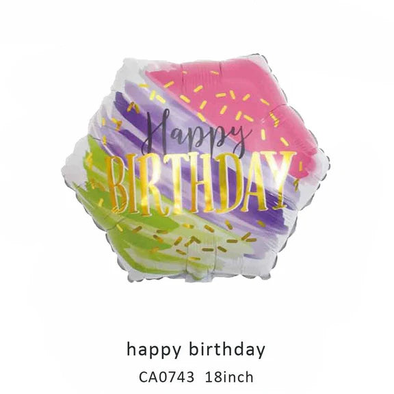 18inch Happy Birthday Balloon MOQ 50pcs Batch 6