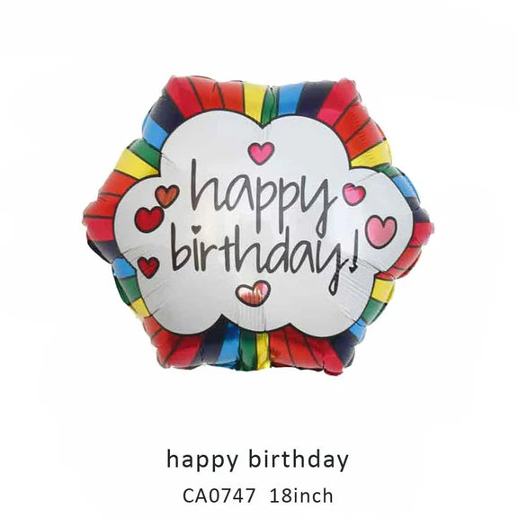 18inch Happy Birthday Balloon MOQ 50pcs Batch 6