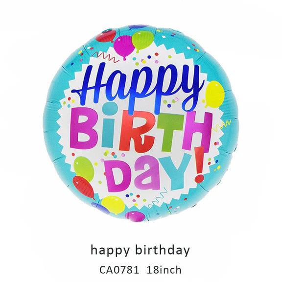 18inch Happy Birthday Balloon MOQ 50pcs Batch 1