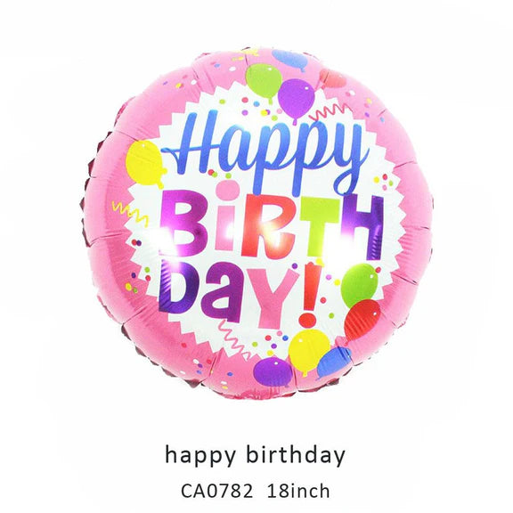 18inch Happy Birthday Balloon MOQ 50pcs Batch 1