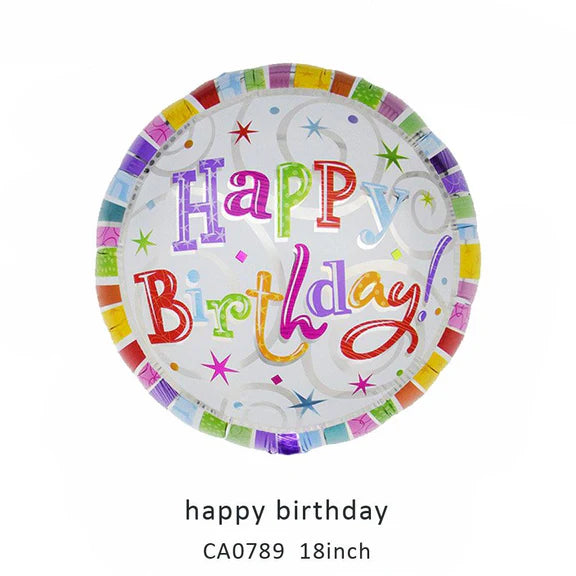 18inch Happy Birthday Balloon MOQ 50pcs Batch 1