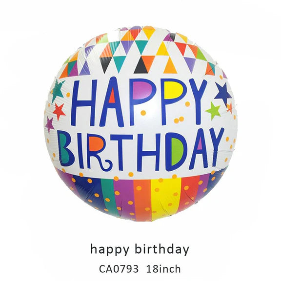 18inch Happy Birthday Balloon MOQ 50pcs Batch 1