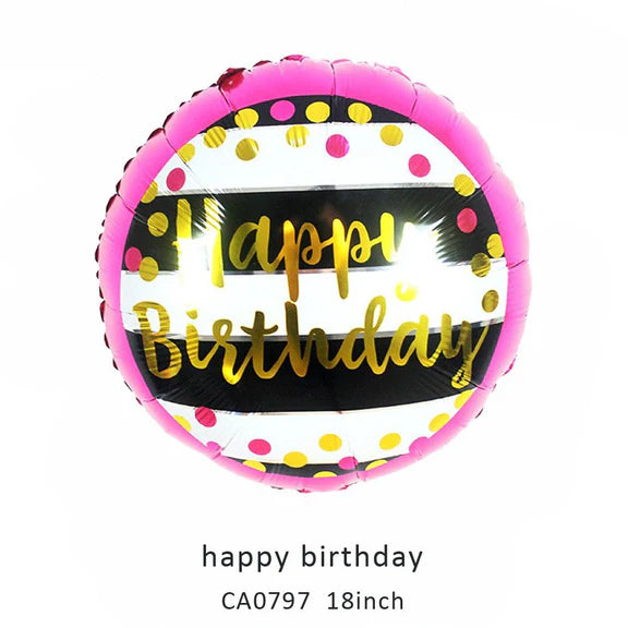 18inch Happy Birthday Balloon MOQ 50pcs Batch 1