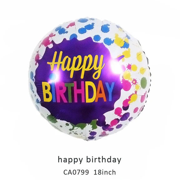 18inch Happy Birthday Balloon MOQ 50pcs Batch 1
