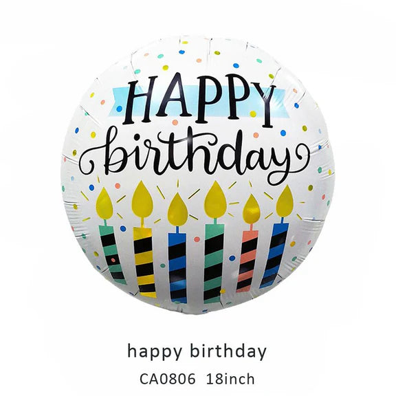 18inch Happy Birthday Balloon MOQ 50pcs Batch 5